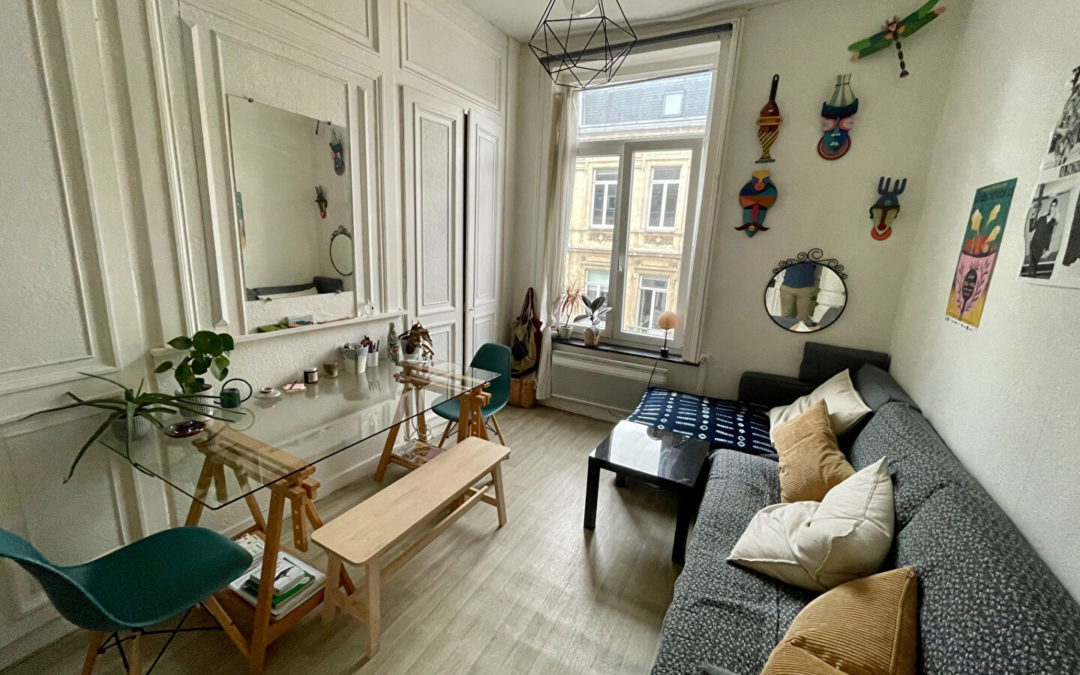 A VENDRE – Appartement deux pièces à 350m du métro – LILLE REPUBLIQUE